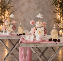 Load image into Gallery viewer, Boho blush romantic table / aisle flowers - HIRE ONLY
