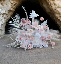 Load image into Gallery viewer, Boho blush romantic floor / plinth / table flowers - HIRE ONLY
