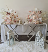 Load image into Gallery viewer, Boho blush romantic floor / plinth / table flowers - HIRE ONLY
