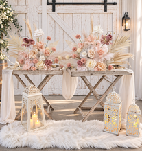Load image into Gallery viewer, Boho blush romantic floor / plinth / table flowers - HIRE ONLY
