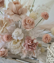 Load image into Gallery viewer, Boho blush romantic floor / plinth / table flowers - HIRE ONLY
