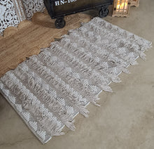 Load image into Gallery viewer, Boho Tassel rug – additional décor - HIRE ONLY
