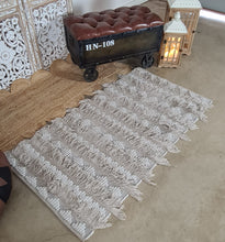 Load image into Gallery viewer, Boho Tassel rug – additional décor - HIRE ONLY

