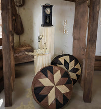 Load image into Gallery viewer, Moroccan boho leather foot rest / stool – additional decor - HIRE ONLY
