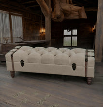 Load image into Gallery viewer, Unique Boho ottoman / bench seat – additional decor - HIRE ONLY
