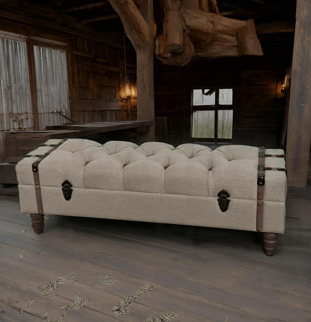 Unique Boho ottoman / bench seat – additional decor - HIRE ONLY