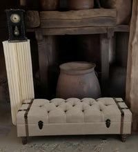 Load image into Gallery viewer, Unique Boho ottoman / bench seat – additional decor - HIRE ONLY
