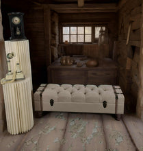Load image into Gallery viewer, Unique Boho ottoman / bench seat – additional decor - HIRE ONLY

