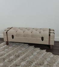 Load image into Gallery viewer, Unique Boho ottoman / bench seat – additional decor - HIRE ONLY
