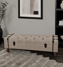 Load image into Gallery viewer, Unique Boho ottoman / bench seat – additional decor - HIRE ONLY

