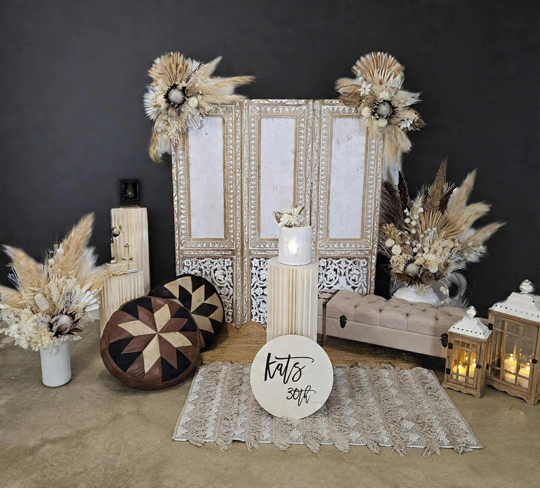 Boho set up package – Option 2 - HIRE ONLY