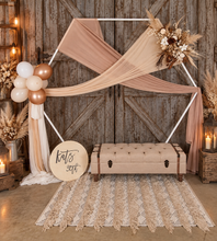 Load image into Gallery viewer, Hexagonal Backdrop Neutral &amp; Nude colours – Package 1 - HIRE ONLY
