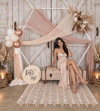 Load image into Gallery viewer, Hexagonal Backdrop Neutral &amp; Nude colours – Package 1 - HIRE ONLY
