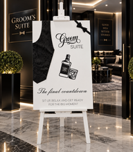 Load image into Gallery viewer, Grooms Preparation Room Welcome sign - HIRE ONLY
