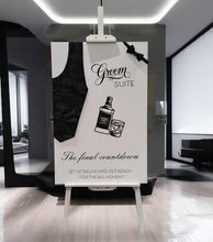 Load image into Gallery viewer, Grooms Preparation Room Welcome sign - HIRE ONLY
