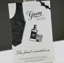 Load image into Gallery viewer, Grooms Preparation Room Welcome sign - HIRE ONLY
