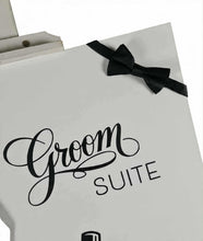 Load image into Gallery viewer, Grooms Preparation Room Welcome sign - HIRE ONLY
