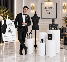 Load image into Gallery viewer, Grooms Preparation Room - Set up Option 7 - HIRE ONLY
