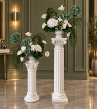 Load image into Gallery viewer, Popular green &amp; white floor / plinth / table flowers - HIRE ONLY
