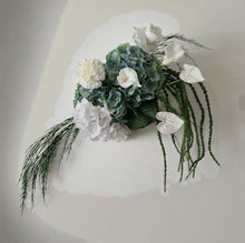 Load image into Gallery viewer, Popular green &amp; white SMALL hanging flowers - HIRE ONLY
