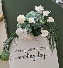 Load image into Gallery viewer, Popular green &amp; white SMALL hanging flowers - HIRE ONLY
