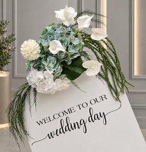 Load image into Gallery viewer, Popular green &amp; white SMALL hanging flowers - HIRE ONLY
