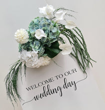 Load image into Gallery viewer, Popular green &amp; white SMALL hanging flowers - HIRE ONLY
