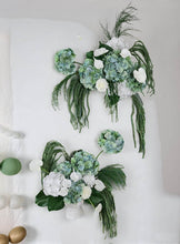 Load image into Gallery viewer, Popular green &amp; white LARGE hanging flowers – Style 1 - HIRE ONLY
