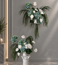 Load image into Gallery viewer, Popular green &amp; white LARGE hanging flowers – Style 1 - HIRE ONLY
