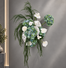 Load image into Gallery viewer, Popular green &amp; white LARGE hanging flowers – Style 2 - HIRE ONLY
