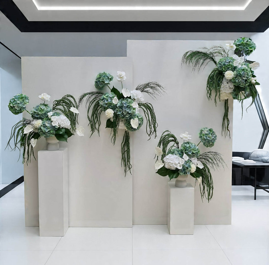 Popular Green & white flowers Set up – Option 2 - HIRE ONLY