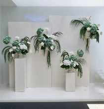 Load image into Gallery viewer, Popular Green &amp; white flowers Set up – Option 2 - HIRE ONLY
