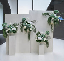 Load image into Gallery viewer, Popular Green &amp; white flowers Set up – Option 2 - HIRE ONLY
