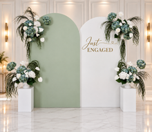Load image into Gallery viewer, Popular Green &amp; white flowers Set up – Option 3 - HIRE ONLY
