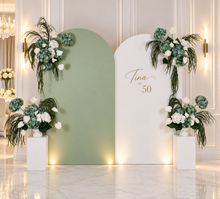 Load image into Gallery viewer, Popular Green &amp; white flowers Set up – Option 3 - HIRE ONLY
