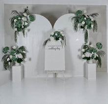 Load image into Gallery viewer, Popular Green &amp; white flowers Set up – Option 4 - HIRE ONLY
