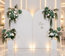 Load image into Gallery viewer, Popular Green &amp; white flowers Set up – Option 4 - HIRE ONLY
