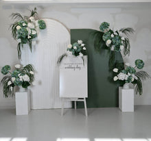 Load image into Gallery viewer, Popular Green &amp; white flowers Set up – Option 5 - HIRE ONLY
