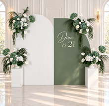 Load image into Gallery viewer, Popular Green &amp; white flowers Set up – Option 5 - HIRE ONLY
