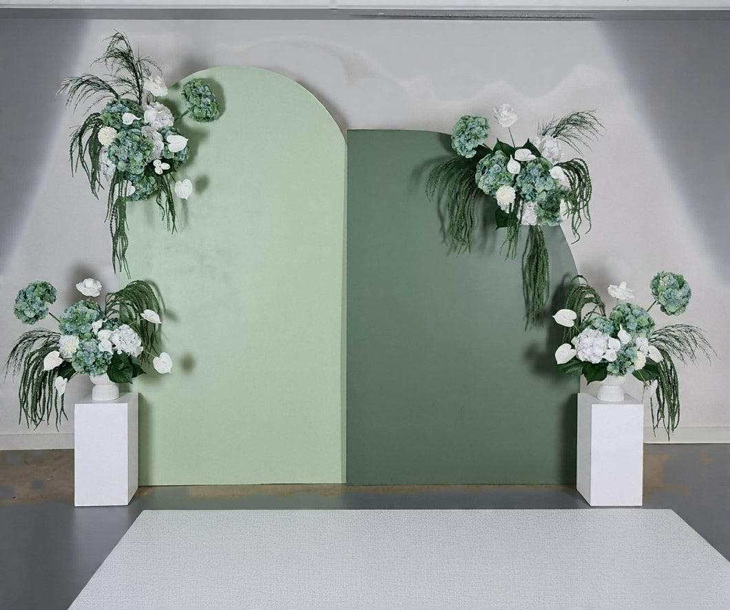 Popular Green & white flowers Set up – Option 6 - HIRE ONLY