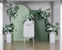 Load image into Gallery viewer, Popular Green &amp; white flowers Set up – Option 6 - HIRE ONLY
