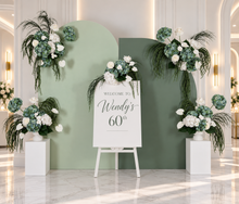 Load image into Gallery viewer, Popular Green &amp; white flowers Set up – Option 6 - HIRE ONLY
