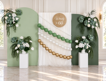 Load image into Gallery viewer, Popular Green &amp; white flowers Set up – Option 7 - HIRE ONLY
