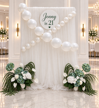 Load image into Gallery viewer, Popular Green &amp; white flowers Set up – Option 9 - HIRE ONLY
