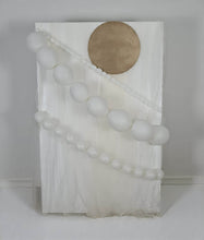 Load image into Gallery viewer, Rectangular backdrop w pearl strand balloons - HIRE ONLY
