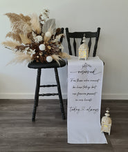 Load image into Gallery viewer, Memory Reserved seating sign for Wedding - Style 1
