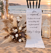 Load image into Gallery viewer, Memory Reserved seating sign for Wedding - Style 1
