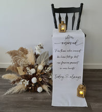 Load image into Gallery viewer, Memory Reserved seating sign for Wedding - Style 1
