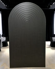 Load image into Gallery viewer, Black ripple arch backdrop – 2.1m tall - HIRE ONLY
