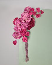 Load image into Gallery viewer, Hot pink fuchsia hanging flowers - HIRE ONLY

